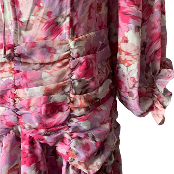 For Love and Lemons Sofia Floral Bustier Mini Dress, size S - Picture 4 of 13